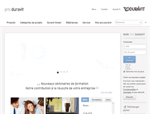 Tablet Screenshot of pro.duravit.fr