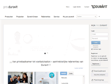 Tablet Screenshot of pro.duravit.nl