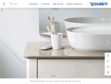 Tablet Screenshot of duravit.dk