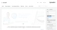 Desktop Screenshot of pro.duravit.us
